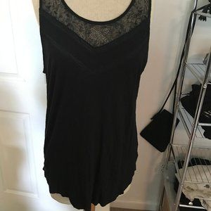 Black merona lace tank
